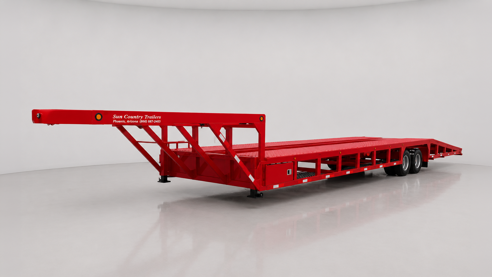 53 Foot Drop Deck 3-Car Hauler