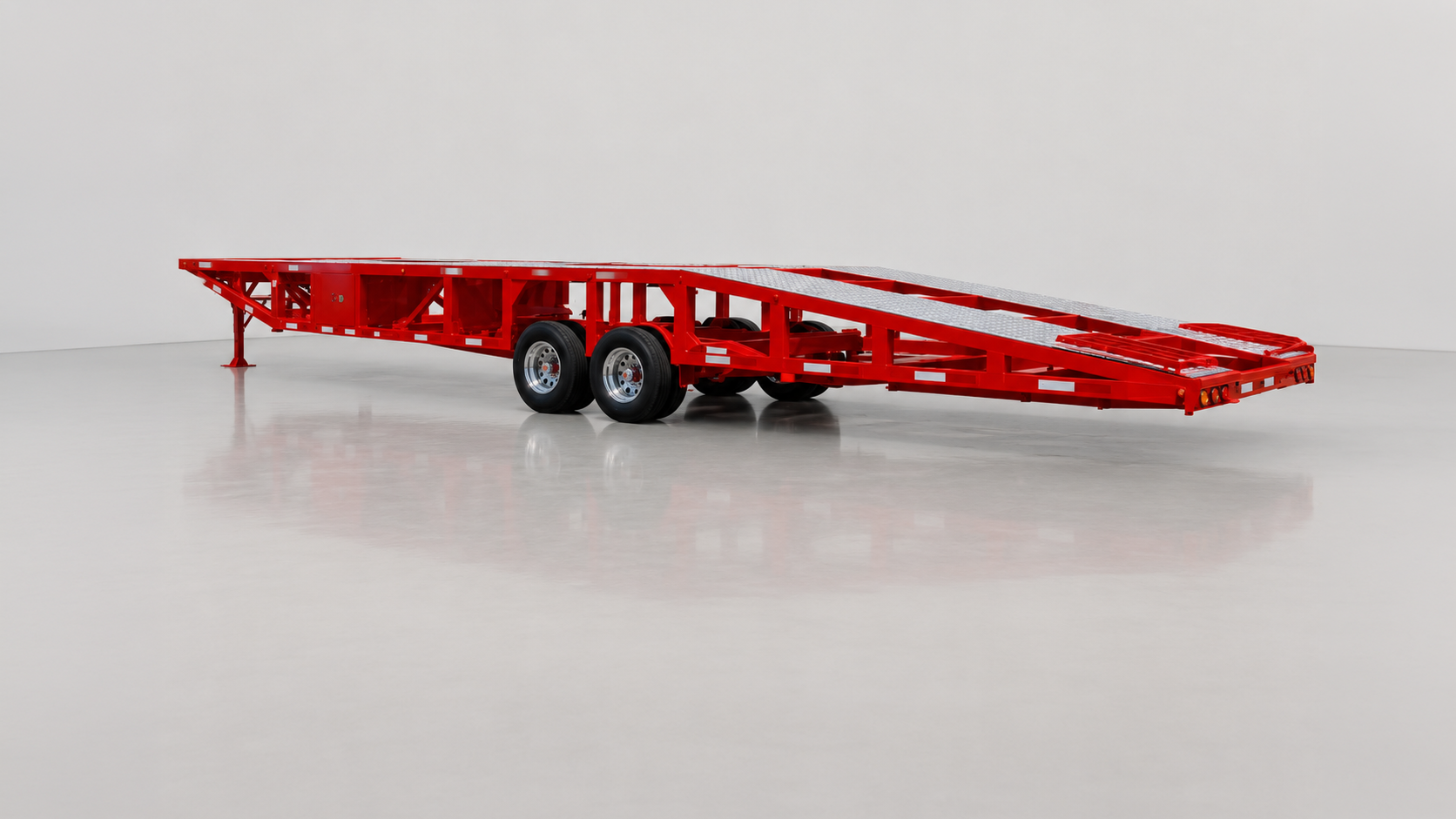 53 Foot Air Ride Air Brake 3-Car Hauler